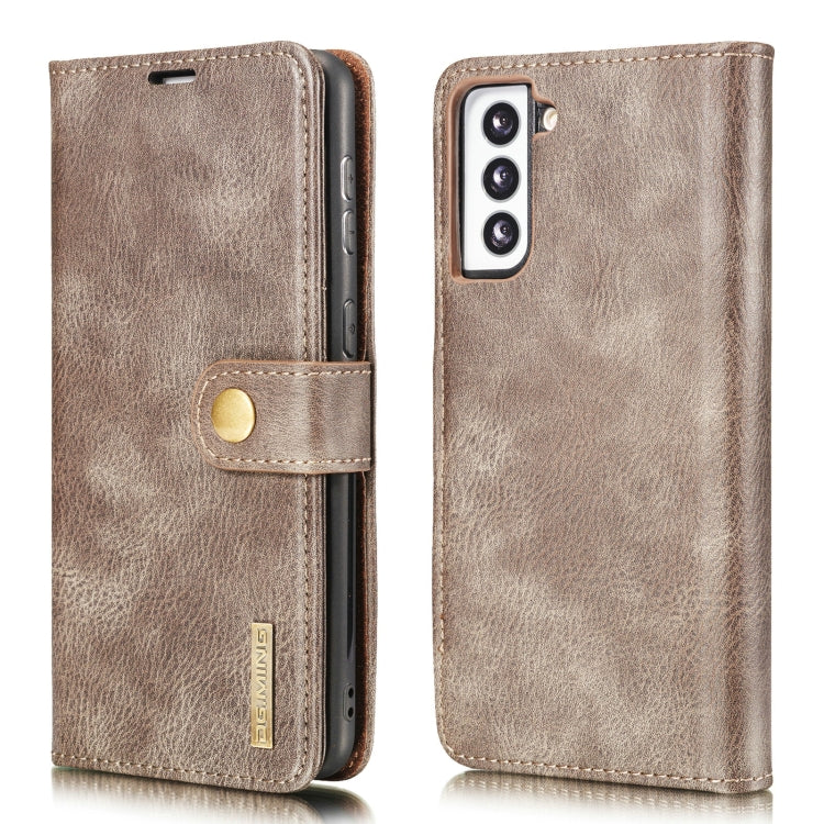 DG.MING Crazy Horse Texture Flip Detachable Magnetic Leather Case with Holder & Card Slots & Wallet, For Samsung Galaxy S21 5G, For Samsung Galaxy S21+ 5G, For Samsung Galaxy S21 Ultra 5G