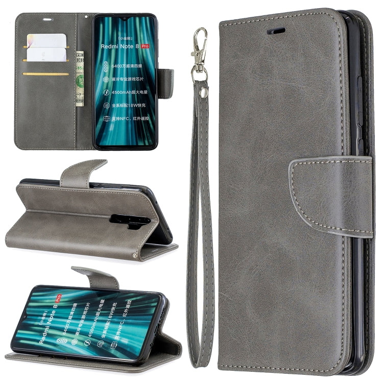 Retro Lambskin Texture Pure Color Horizontal Flip PU Leather Case with Holder & Card Slots & Wallet & Lanyard, For Xiaomi Redmi Note 8Pro