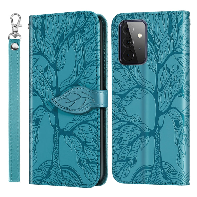 Life of Tree Embossing Pattern Horizontal Flip Leather Case with Holder & Card Slot & Wallet & Photo Frame & Lanyard, For Samsung Galaxy A72 5G / 4G, For Samsung Galaxy A81, For Samsung Galaxy A91, For Samsung Galaxy S21 5G