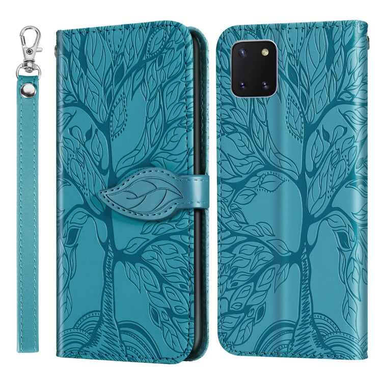 Life of Tree Embossing Pattern Horizontal Flip Leather Case with Holder & Card Slot & Wallet & Photo Frame & Lanyard, For Samsung Galaxy A72 5G / 4G, For Samsung Galaxy A81, For Samsung Galaxy A91, For Samsung Galaxy S21 5G