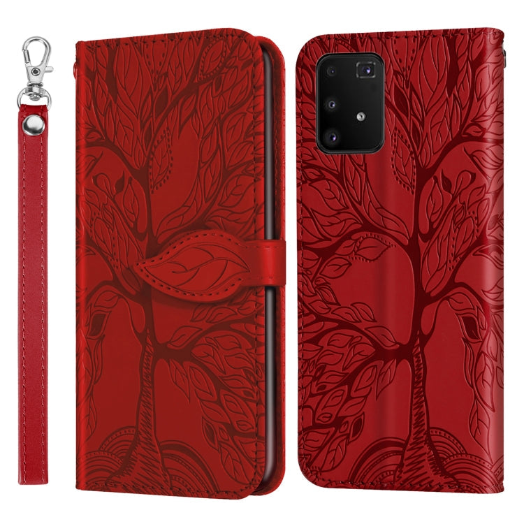 Life of Tree Embossing Pattern Horizontal Flip Leather Case with Holder & Card Slot & Wallet & Photo Frame & Lanyard, For Samsung Galaxy A72 5G / 4G, For Samsung Galaxy A81, For Samsung Galaxy A91, For Samsung Galaxy S21 5G
