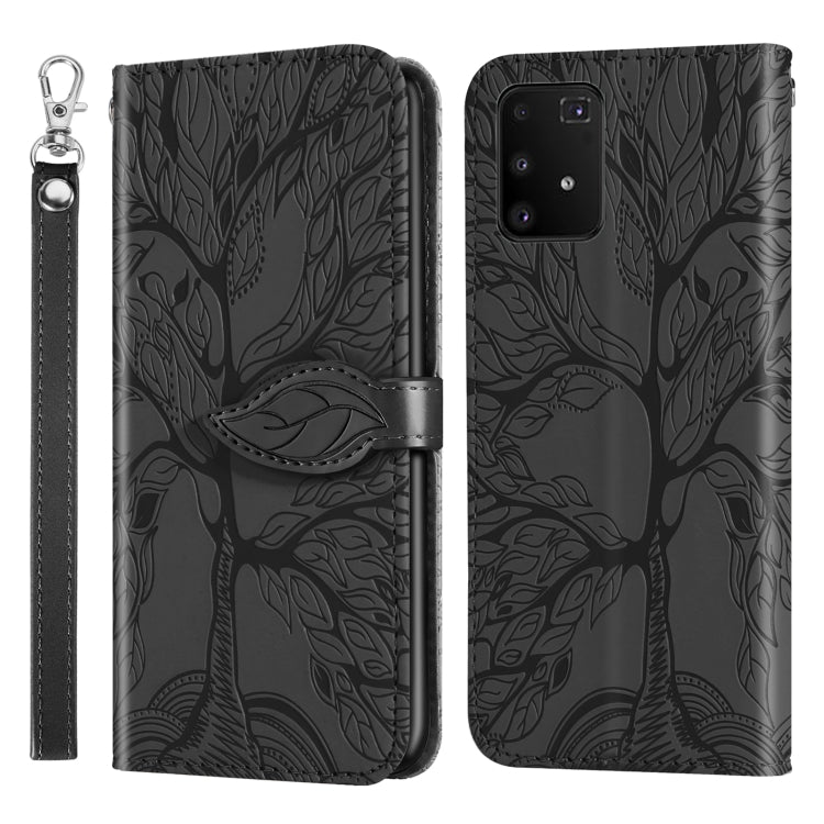 Life of Tree Embossing Pattern Horizontal Flip Leather Case with Holder & Card Slot & Wallet & Photo Frame & Lanyard, For Samsung Galaxy A72 5G / 4G, For Samsung Galaxy A81, For Samsung Galaxy A91, For Samsung Galaxy S21 5G