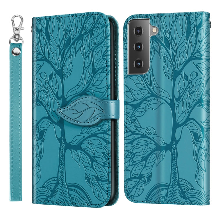 Life of Tree Embossing Pattern Horizontal Flip Leather Case with Holder & Card Slot & Wallet & Photo Frame & Lanyard, For Samsung Galaxy A72 5G / 4G, For Samsung Galaxy A81, For Samsung Galaxy A91, For Samsung Galaxy S21 5G