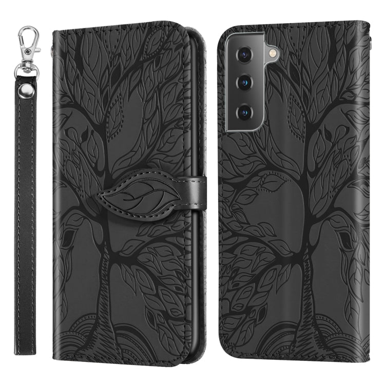 Life of Tree Embossing Pattern Horizontal Flip Leather Case with Holder & Card Slot & Wallet & Photo Frame & Lanyard, For Samsung Galaxy A72 5G / 4G, For Samsung Galaxy A81, For Samsung Galaxy A91, For Samsung Galaxy S21 5G