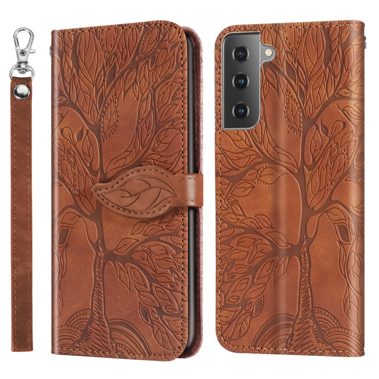 Life of Tree Embossing Pattern Horizontal Flip Leather Case with Holder & Card Slot & Wallet & Photo Frame & Lanyard, For Samsung Galaxy A72 5G / 4G, For Samsung Galaxy A81, For Samsung Galaxy A91, For Samsung Galaxy S21 5G