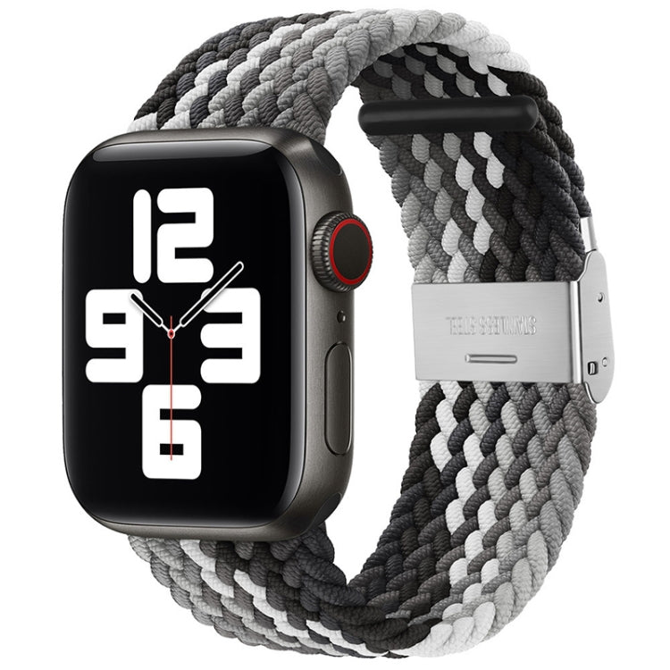 Braided + Stainless Steel Replacement Watchbands For Apple Watch Series 6 & SE & 5 & 4 40mm / 3 & 2 & 1 38mm, For Apple Watch Series 8&7 41mm / SE 2&6&SE&5&4 40mm / 3&2&1 38mm, For Apple Watch Series 7 41mm / 6 & SE & 5 & 4 40mm