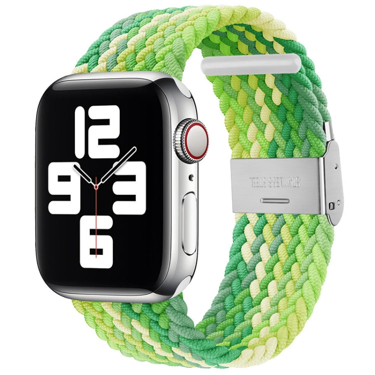 Braided + Stainless Steel Replacement Watchbands For Apple Watch Series 6 & SE & 5 & 4 40mm / 3 & 2 & 1 38mm, For Apple Watch Series 8&7 41mm / SE 2&6&SE&5&4 40mm / 3&2&1 38mm, For Apple Watch Series 7 41mm / 6 & SE & 5 & 4 40mm