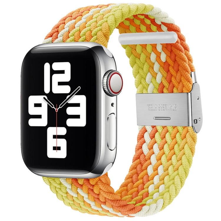 Braided + Stainless Steel Replacement Watchbands For Apple Watch Series 6 & SE & 5 & 4 40mm / 3 & 2 & 1 38mm, For Apple Watch Series 8&7 41mm / SE 2&6&SE&5&4 40mm / 3&2&1 38mm, For Apple Watch Series 7 41mm / 6 & SE & 5 & 4 40mm