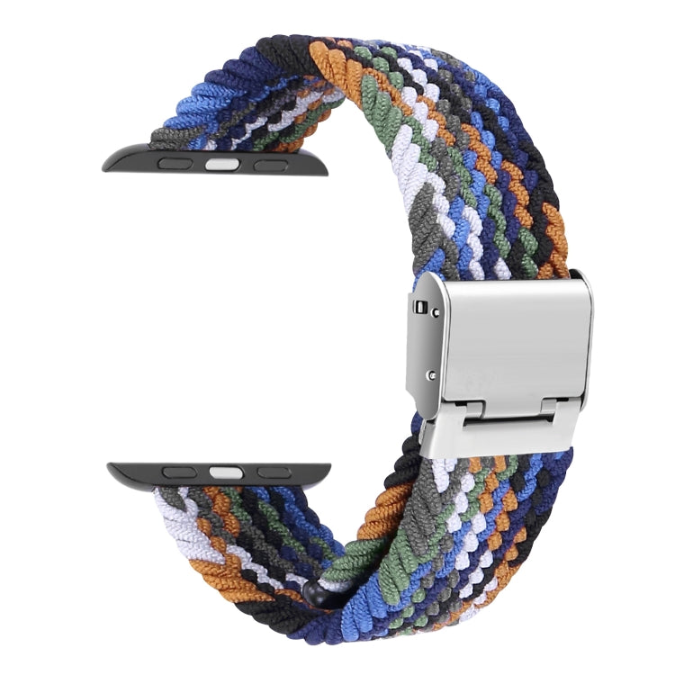 Braided + Stainless Steel Replacement Watchbands For Apple Watch Series 6 & SE & 5 & 4 40mm / 3 & 2 & 1 38mm, For Apple Watch Series 8&7 41mm / SE 2&6&SE&5&4 40mm / 3&2&1 38mm, For Apple Watch Series 7 41mm / 6 & SE & 5 & 4 40mm