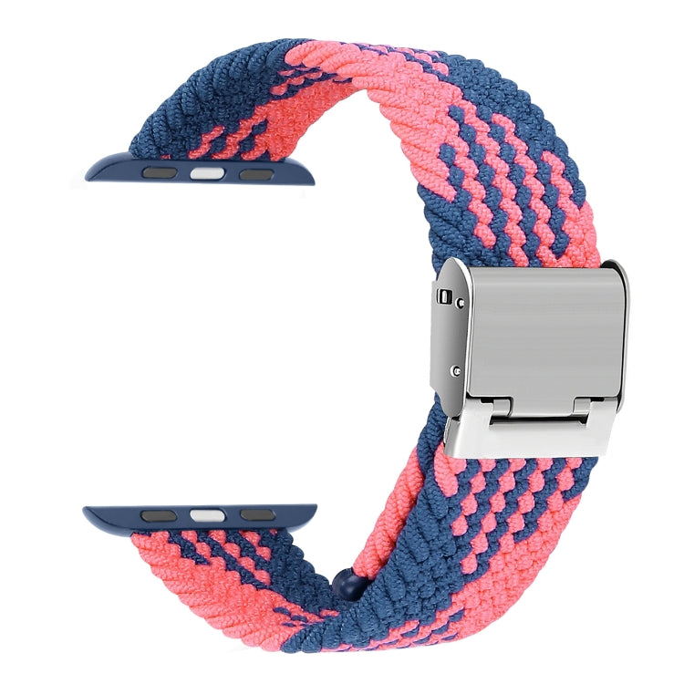 Braided + Stainless Steel Replacement Watchbands For Apple Watch Series 6 & SE & 5 & 4 40mm / 3 & 2 & 1 38mm, For Apple Watch Series 8&7 41mm / SE 2&6&SE&5&4 40mm / 3&2&1 38mm, For Apple Watch Series 7 41mm / 6 & SE & 5 & 4 40mm