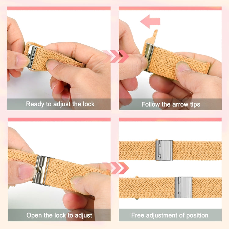 Braided + Stainless Steel Replacement Watchbands For Apple Watch Series 6 & SE & 5 & 4 40mm / 3 & 2 & 1 38mm, For Apple Watch Series 8&7 41mm / SE 2&6&SE&5&4 40mm / 3&2&1 38mm, For Apple Watch Series 7 41mm / 6 & SE & 5 & 4 40mm