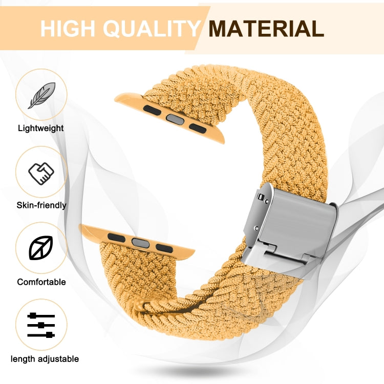 Braided + Stainless Steel Replacement Watchbands For Apple Watch Series 6 & SE & 5 & 4 40mm / 3 & 2 & 1 38mm, For Apple Watch Series 8&7 41mm / SE 2&6&SE&5&4 40mm / 3&2&1 38mm, For Apple Watch Series 7 41mm / 6 & SE & 5 & 4 40mm