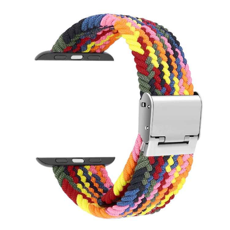 Braided + Stainless Steel Replacement Watchbands For Apple Watch Series 6 & SE & 5 & 4 44mm / 3 & 2 & 1 42mm, For Apple Watch Series 7 45mm / 6 & SE & 5 & 4 44mm / 3 & 2 & 1 42mm