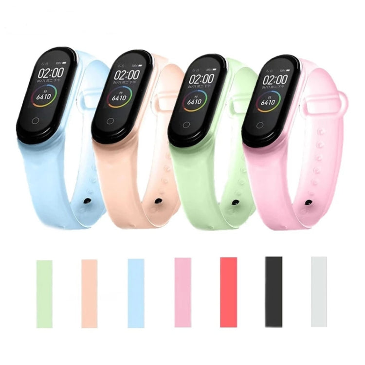 For Xiaomi Mi Band 6 (CA8856) Silicone Translucent Replacement Strap Watchband