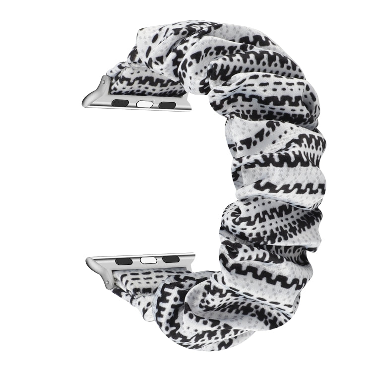 Fabric Hair Ring Replacement Strap Watchband For, Apple Watch Series 8&7 45mm / SE 2&6&SE&5&4 44mm / 3&2&1 42mm, Apple Watch Series 8&7 41mm / SE 2&6&SE&5&4 40mm / 3&2&1 38mm