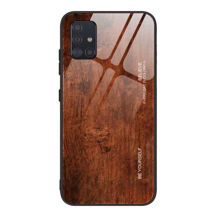 Wood Grain Tempered Glass + TPU Shockproof Case, For Samsung Galaxy A21s, For Samsung Galaxy A51, For Samsung Galaxy Note10+