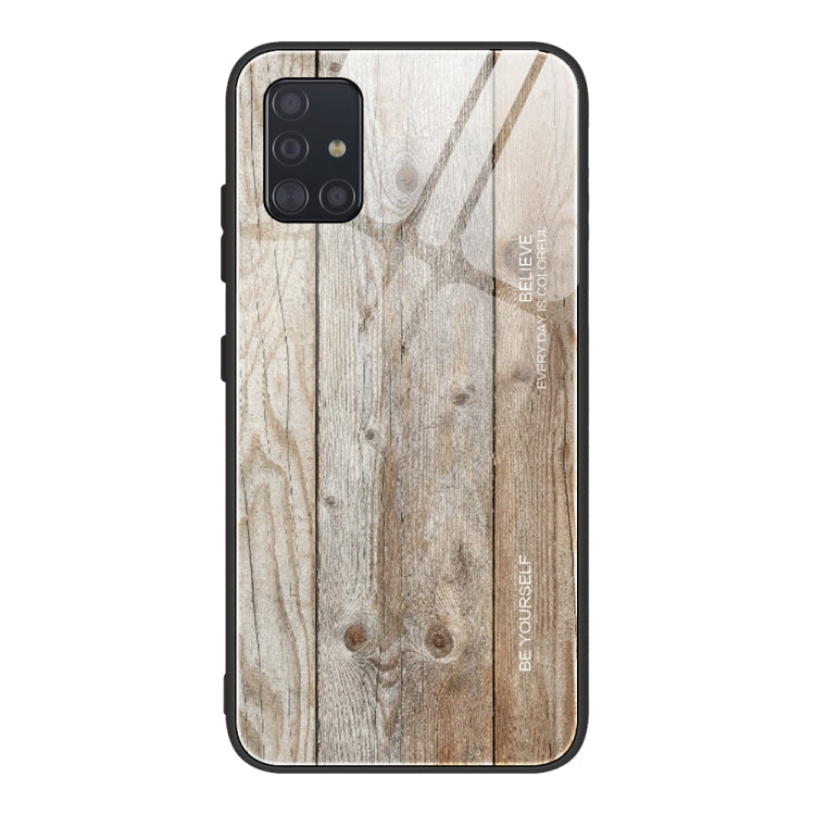 Wood Grain Tempered Glass + TPU Shockproof Case, For Samsung Galaxy A21s, For Samsung Galaxy A51, For Samsung Galaxy Note10+