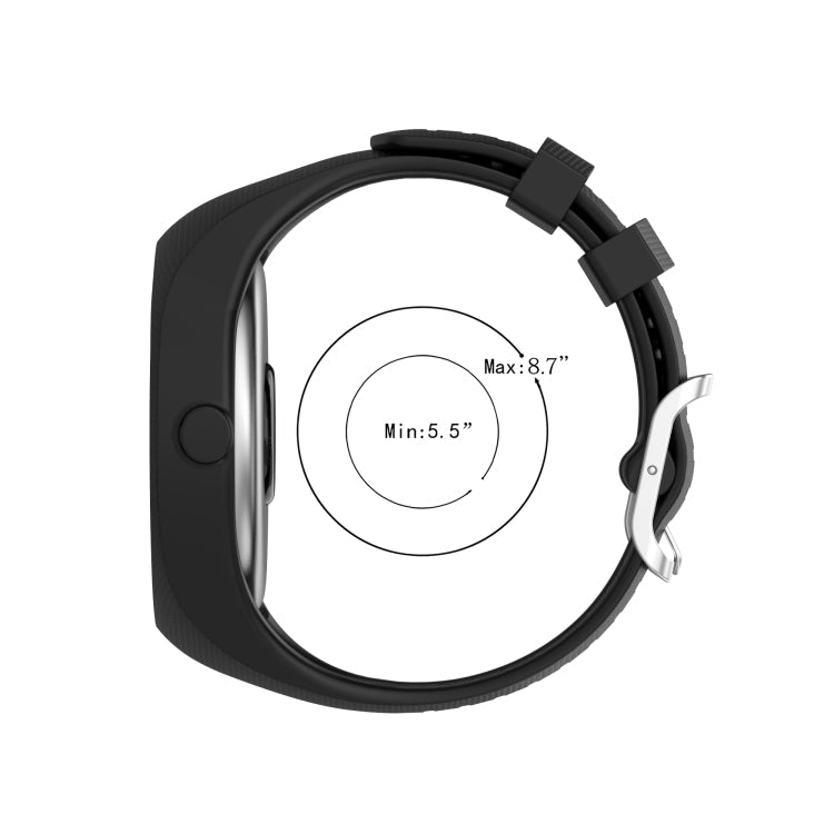 Texture Silicone Replacement Strap Watchband, One Size, For POLAR M200