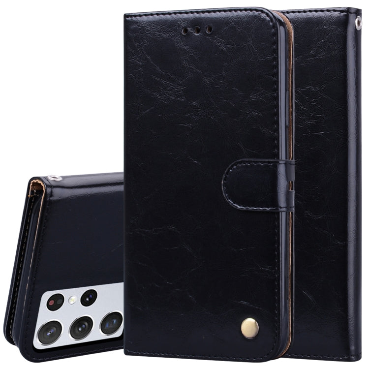 Business Style Oil Wax Texture Horizontal Flip Leather Case with Holder & Card Slots & Wallet, For Samsung Galaxy S21 Ultra 5G, For Samsung Galaxy S21 5G, For Samsung Galaxy S21+ 5G, For Samsung Galaxy A02 (EU Version)