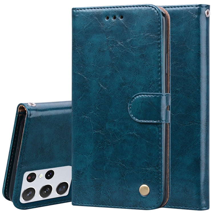 Business Style Oil Wax Texture Horizontal Flip Leather Case with Holder & Card Slots & Wallet, For Samsung Galaxy S21 Ultra 5G, For Samsung Galaxy S21 5G, For Samsung Galaxy S21+ 5G, For Samsung Galaxy A02 (EU Version)