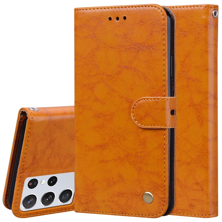 Business Style Oil Wax Texture Horizontal Flip Leather Case with Holder & Card Slots & Wallet, For Samsung Galaxy S21 Ultra 5G, For Samsung Galaxy S21 5G, For Samsung Galaxy S21+ 5G, For Samsung Galaxy A02 (EU Version)