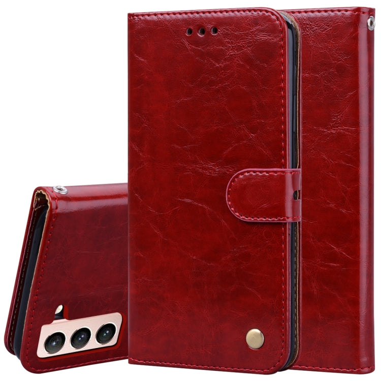 Business Style Oil Wax Texture Horizontal Flip Leather Case with Holder & Card Slots & Wallet, For Samsung Galaxy S21 Ultra 5G, For Samsung Galaxy S21 5G, For Samsung Galaxy S21+ 5G, For Samsung Galaxy A02 (EU Version)