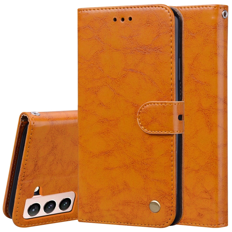 Business Style Oil Wax Texture Horizontal Flip Leather Case with Holder & Card Slots & Wallet, For Samsung Galaxy S21 Ultra 5G, For Samsung Galaxy S21 5G, For Samsung Galaxy S21+ 5G, For Samsung Galaxy A02 (EU Version)