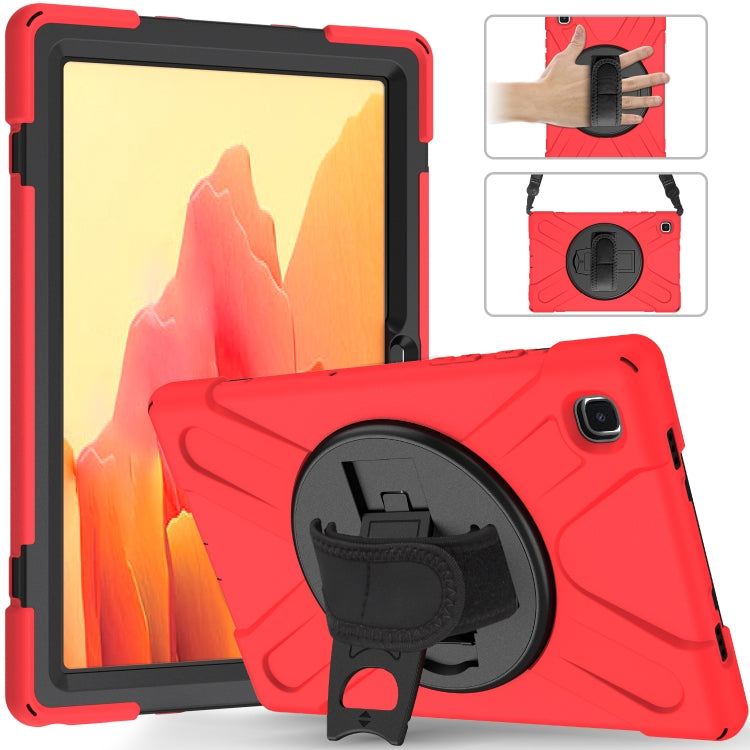 Shockproof Colorful Silicone + PC Protective Case with Holder & Shoulder Strap & Hand Strap, For Samsung Galaxy Tab A7 10.4 2020 T500 / T505, For Samsung Galaxy Tab A 8.4 2020 T307U, For Samsung Galaxy Tab A 10.1 (2019) T515 / T510
