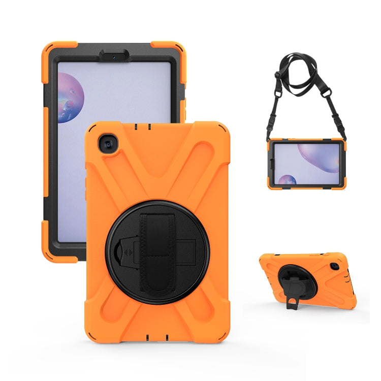 Shockproof Colorful Silicone + PC Protective Case with Holder & Shoulder Strap & Hand Strap, For Samsung Galaxy Tab A7 10.4 2020 T500 / T505, For Samsung Galaxy Tab A 8.4 2020 T307U, For Samsung Galaxy Tab A 10.1 (2019) T515 / T510