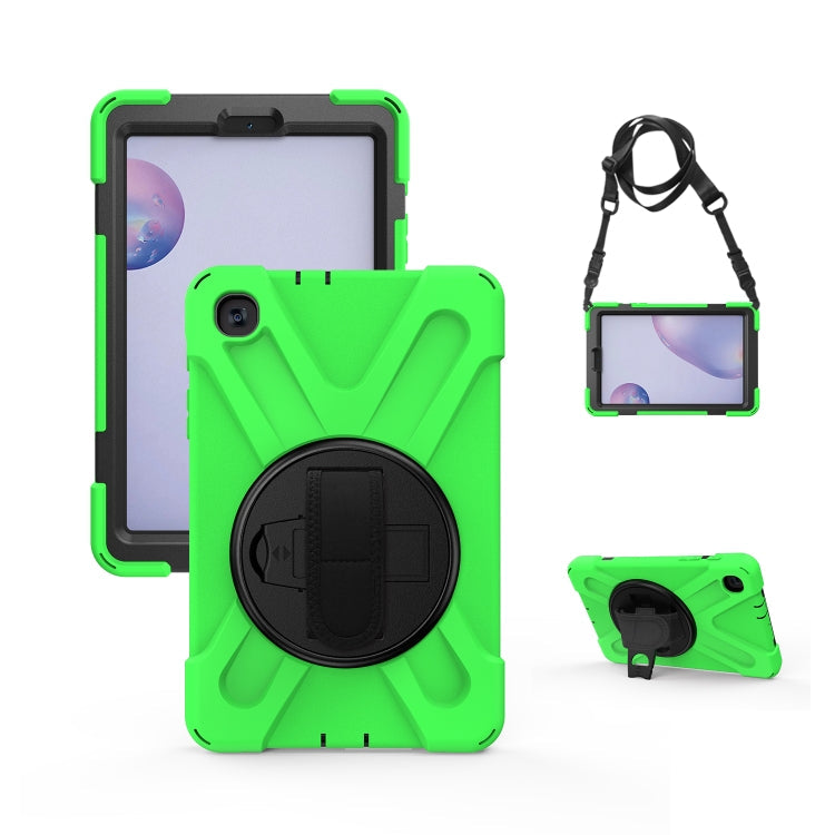 Shockproof Colorful Silicone + PC Protective Case with Holder & Shoulder Strap & Hand Strap, For Samsung Galaxy Tab A7 10.4 2020 T500 / T505, For Samsung Galaxy Tab A 8.4 2020 T307U, For Samsung Galaxy Tab A 10.1 (2019) T515 / T510