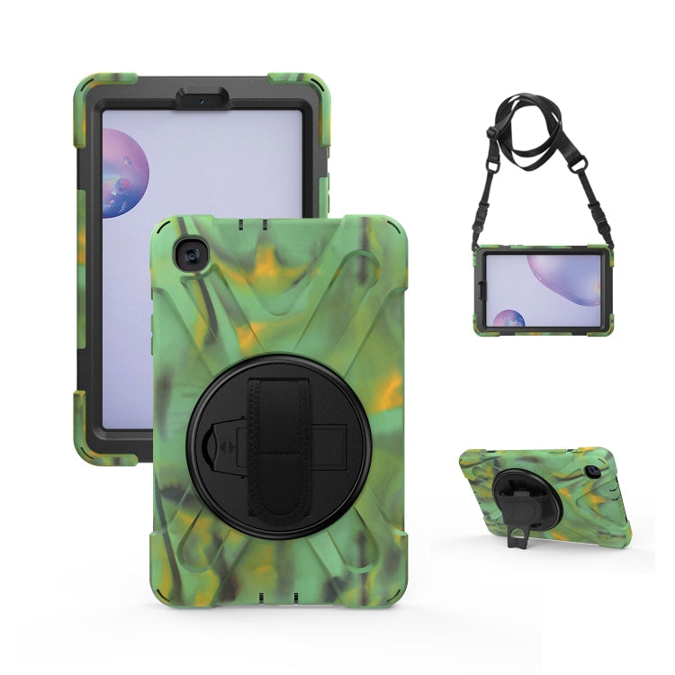 Shockproof Colorful Silicone + PC Protective Case with Holder & Shoulder Strap & Hand Strap, For Samsung Galaxy Tab A7 10.4 2020 T500 / T505, For Samsung Galaxy Tab A 8.4 2020 T307U, For Samsung Galaxy Tab A 10.1 (2019) T515 / T510