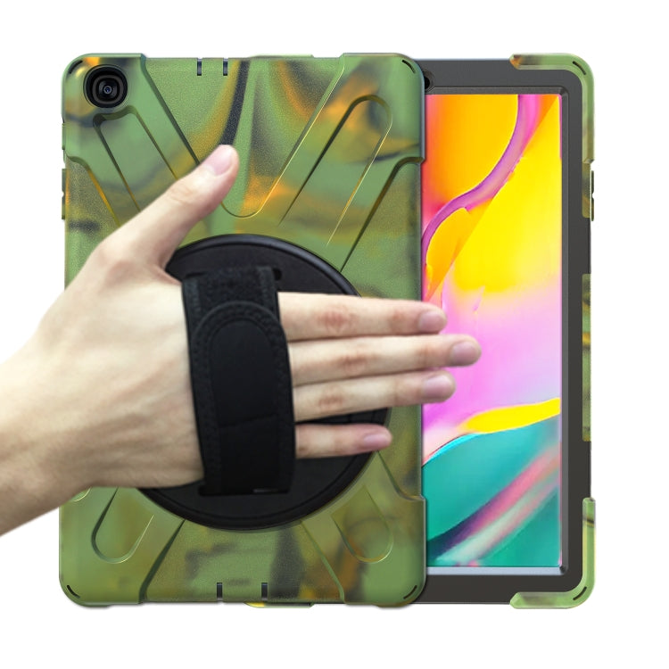 Shockproof Colorful Silicone + PC Protective Case with Holder & Shoulder Strap & Hand Strap, For Samsung Galaxy Tab A7 10.4 2020 T500 / T505, For Samsung Galaxy Tab A 8.4 2020 T307U, For Samsung Galaxy Tab A 10.1 (2019) T515 / T510