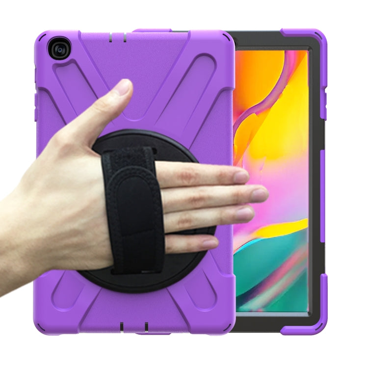 Shockproof Colorful Silicone + PC Protective Case with Holder & Shoulder Strap & Hand Strap, For Samsung Galaxy Tab A7 10.4 2020 T500 / T505, For Samsung Galaxy Tab A 8.4 2020 T307U, For Samsung Galaxy Tab A 10.1 (2019) T515 / T510