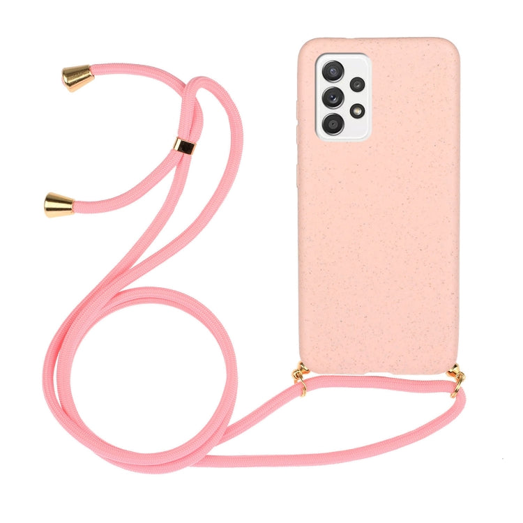 Wheat Straw Material + TPU Protective Case with Lanyard, For Samsung Galaxy A12, For Samsung Galaxy A32 5G, For Samsung Galaxy A52 5G / 4G, For Samsung Galaxy A72 5G / 4G