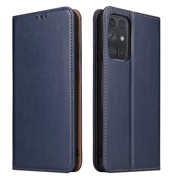 Fierre Shann PU Genuine Leather Texture Horizontal Flip Leather Case with Holder & Card Slots & Wallet, For Samsung Galaxy A32 5G, For Samsung Galaxy A72 5G, For Samsung Galaxy A52 5G