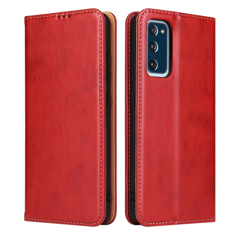 Fierre Shann PU Genuine Leather Texture Horizontal Flip Leather Case with Holder & Card Slots & Wallet, For Samsung Galaxy A32 5G, For Samsung Galaxy A72 5G, For Samsung Galaxy A52 5G