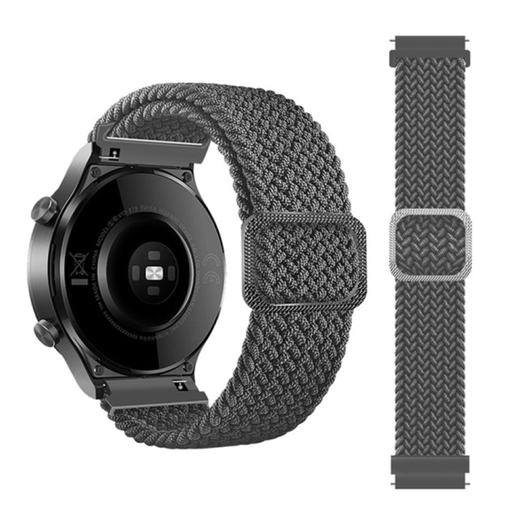Universal Adjustable Nylon Braided Elasticity Replacement Strap Watchband, 22mm
