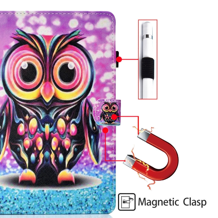 Coloured Drawing Stitching Horizontal Flip Leather Case with Holder & Card Slot, For Samsung Galaxy Tab A7 Lite 8.7 (2021) T220