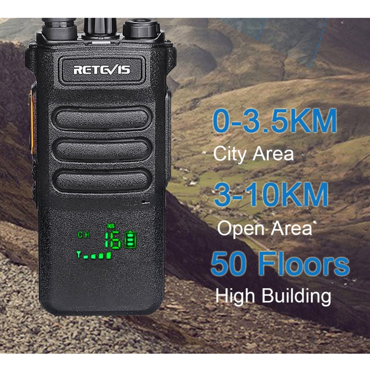 RETEVIS RT86 10W 430-440MHz 16CHS Two Way Radio Handheld Walkie Talkie with Wireless Copy Function, RT86