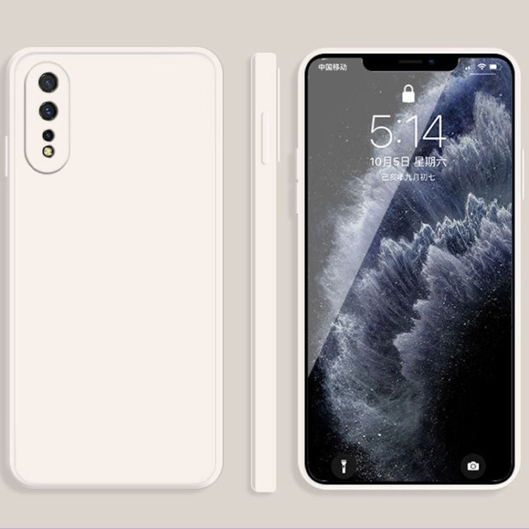 Solid Color Liquid Silicone Straight Edge Dropproof Full Coverage Protective Case, For vivo iQOO Neo, For vivo IQOO Neo3