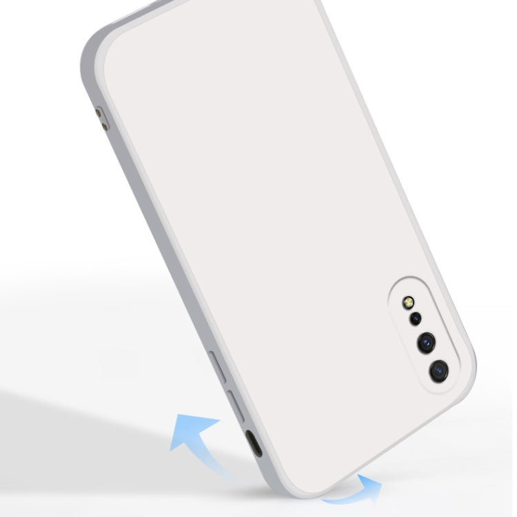 Solid Color Liquid Silicone Straight Edge Dropproof Full Coverage Protective Case, For vivo iQOO Neo, For vivo IQOO Neo3