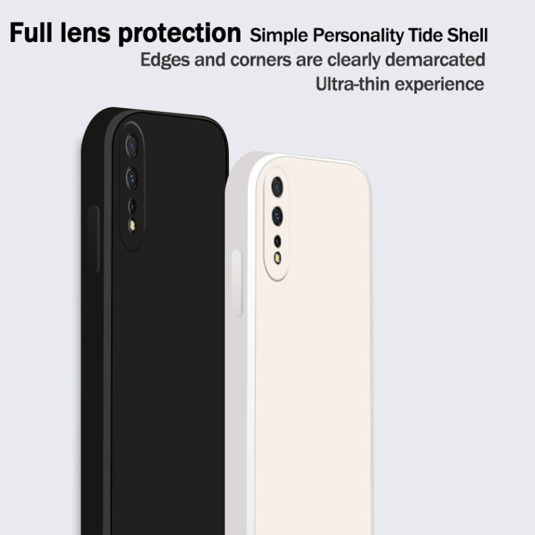 Solid Color Liquid Silicone Straight Edge Dropproof Full Coverage Protective Case, For vivo iQOO Neo, For vivo IQOO Neo3