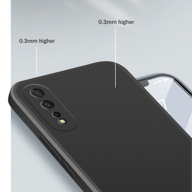Solid Color Liquid Silicone Straight Edge Dropproof Full Coverage Protective Case, For vivo iQOO Neo, For vivo IQOO Neo3