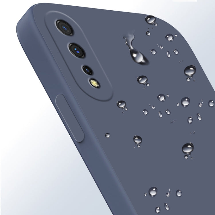 Solid Color Liquid Silicone Straight Edge Dropproof Full Coverage Protective Case, For vivo iQOO Neo, For vivo IQOO Neo3