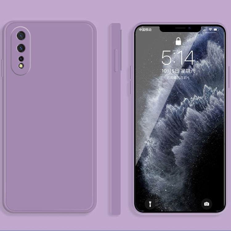 Solid Color Liquid Silicone Straight Edge Dropproof Full Coverage Protective Case, For vivo iQOO Neo, For vivo IQOO Neo3