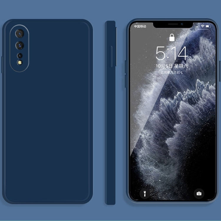 Solid Color Liquid Silicone Straight Edge Dropproof Full Coverage Protective Case, For vivo iQOO Neo, For vivo IQOO Neo3