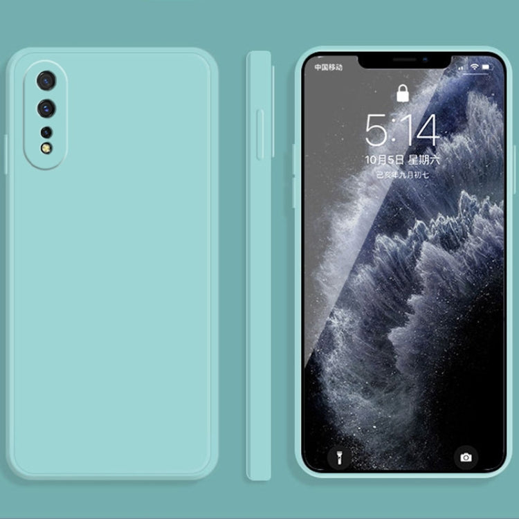 Solid Color Liquid Silicone Straight Edge Dropproof Full Coverage Protective Case, For vivo iQOO Neo, For vivo IQOO Neo3