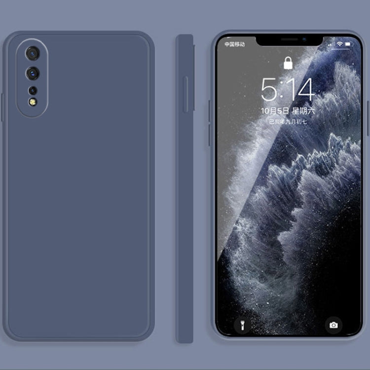 Solid Color Liquid Silicone Straight Edge Dropproof Full Coverage Protective Case, For vivo iQOO Neo, For vivo IQOO Neo3