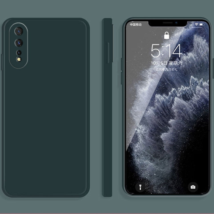 Solid Color Liquid Silicone Straight Edge Dropproof Full Coverage Protective Case, For vivo iQOO Neo, For vivo IQOO Neo3