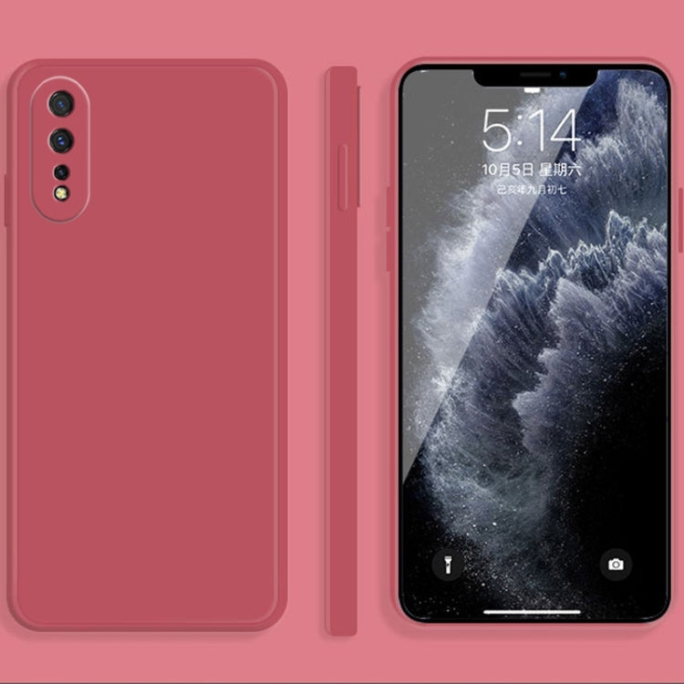 Solid Color Liquid Silicone Straight Edge Dropproof Full Coverage Protective Case, For vivo iQOO Neo, For vivo IQOO Neo3